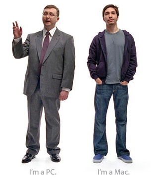 Justin Long and John Hodgman as Mac Dude and PC Guy