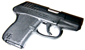 Photo of handgun by Robert Nelson, licensed under Creative Commons