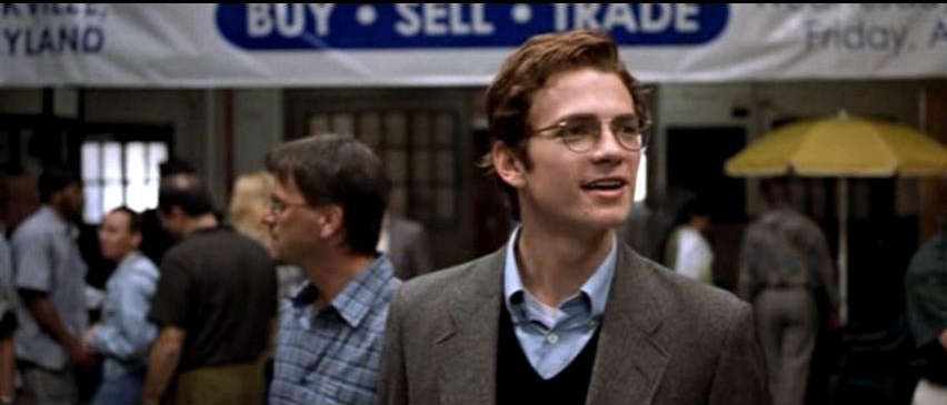 Hayden Christensen portrays Stephen Glass in the movie Shattered Glass