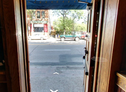 Google Street View inside Palmer's Bar sign in Minneapolis, Minnesota