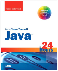 Cover to Sams Teach Yourself Java in 24 Hours, 7th Edition