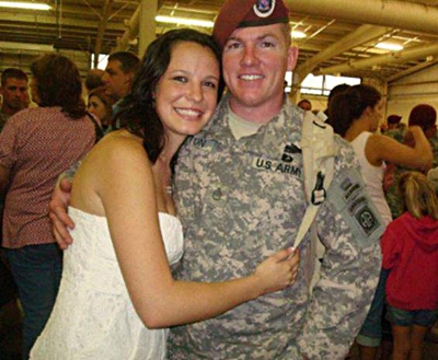 Army Staff Sgt. Matthew Sitton and his wife Sarah Sitton