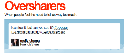 Oversharers.Com screen capture