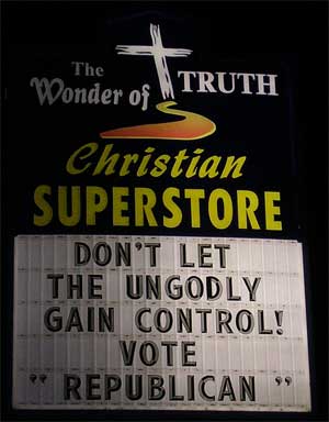 Don't let the ungodly gain control. Vote Republican
