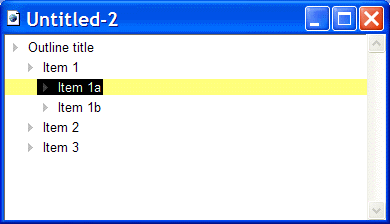 Outline window